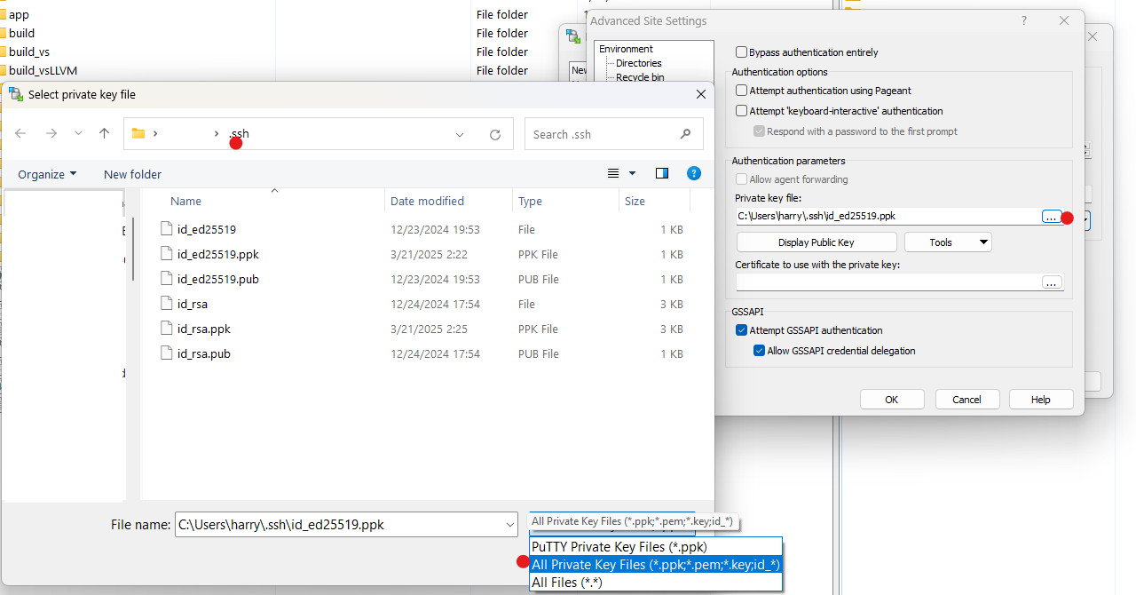 winscp-select-advanced-key