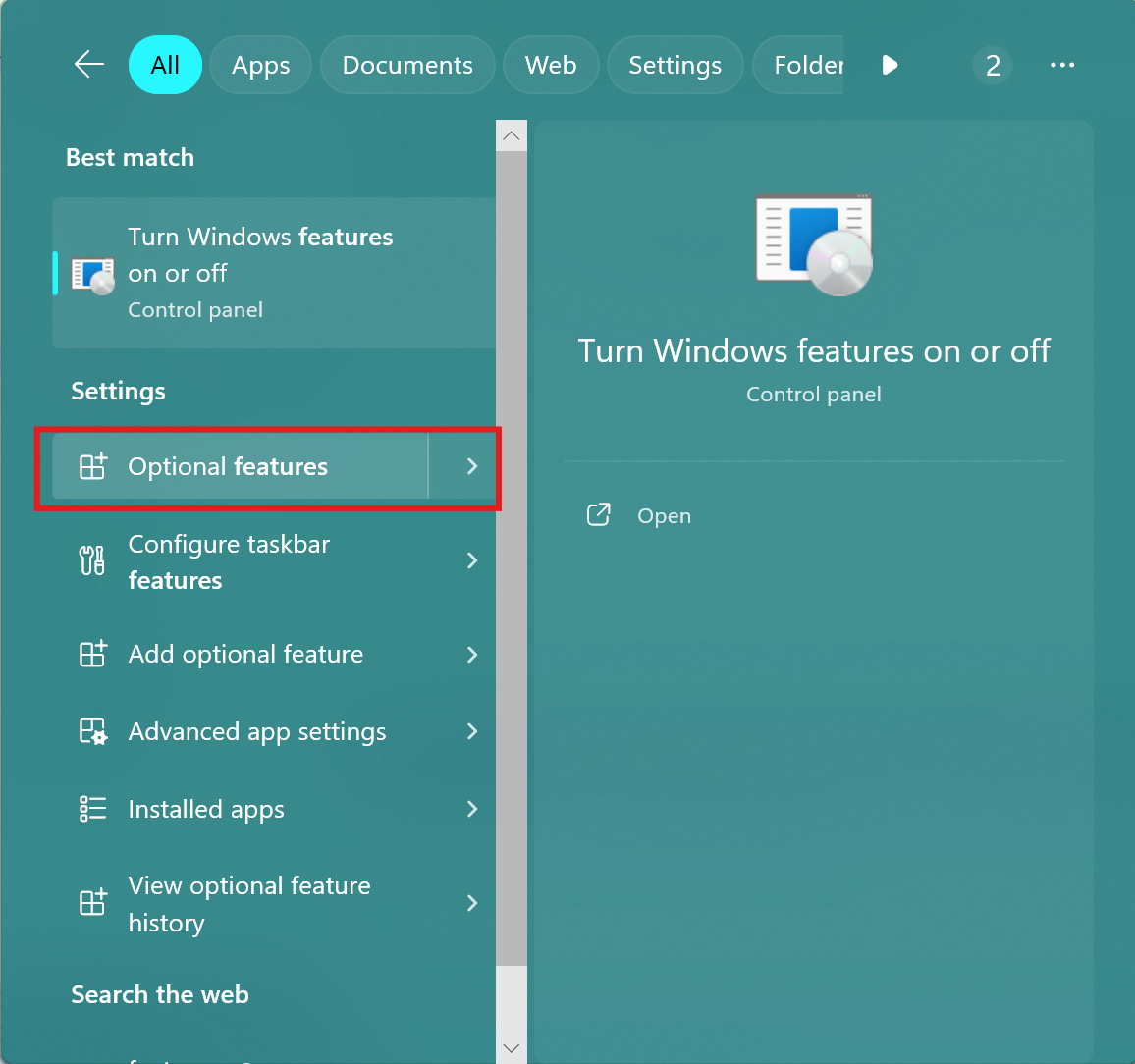 Search features